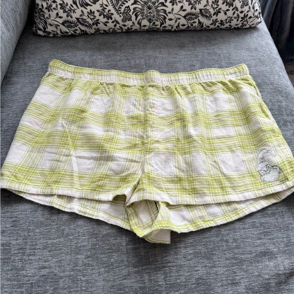 American Eagle Grinch Pajama Shorts - Picture 1 of 3